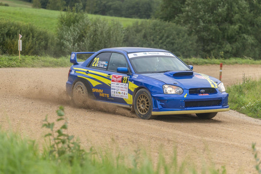 Rally car with a boostproof engine